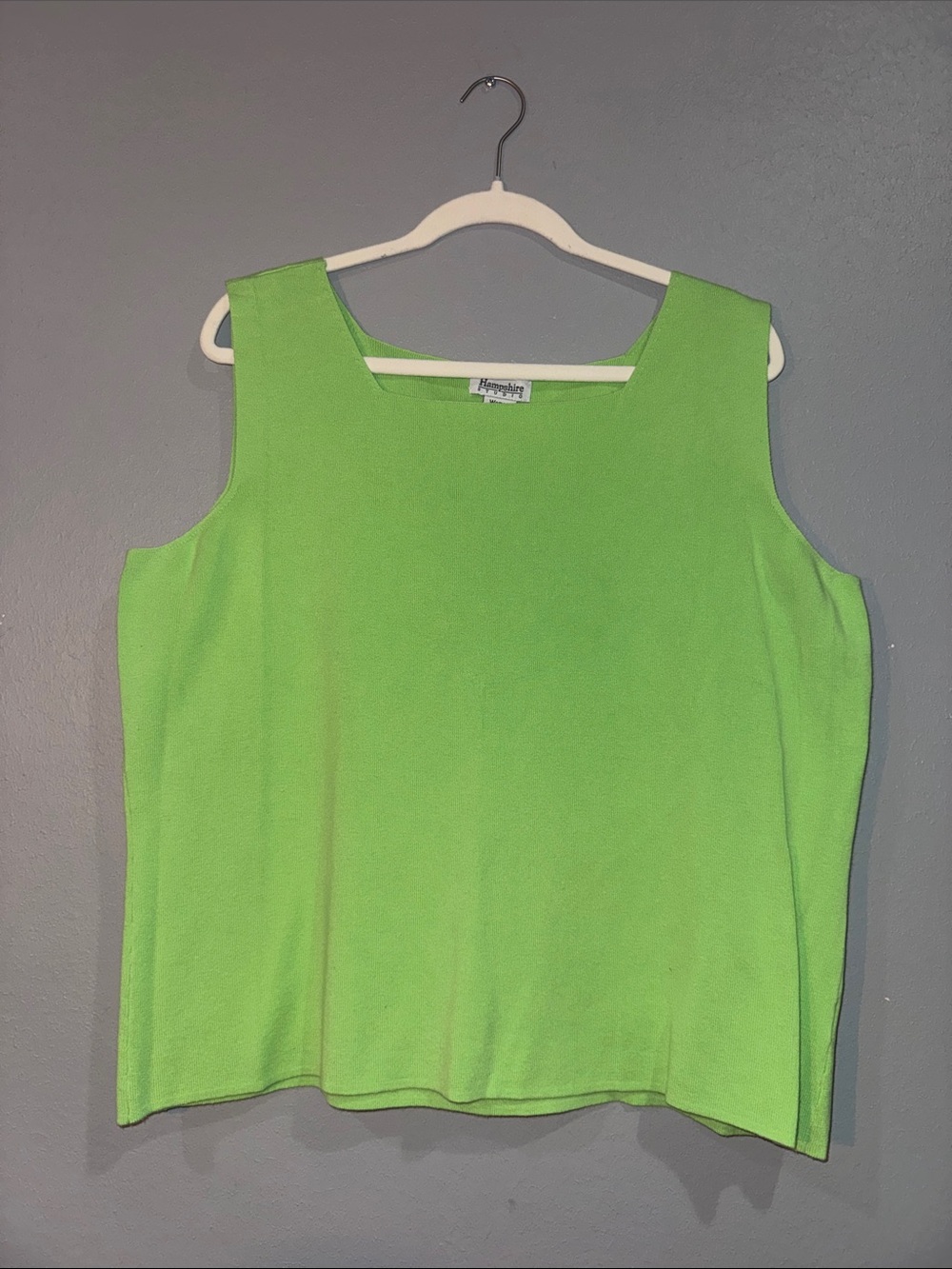 Bright Lime Green Sleeveless Tank Top - Women's